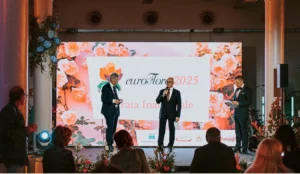 Attilio Reinhardt hosting the EuroFlora 2025 inaugural gala evening in Genova, Italy