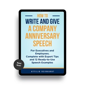 L'ebook "How to Write and Give a Company Anniversary Speech"