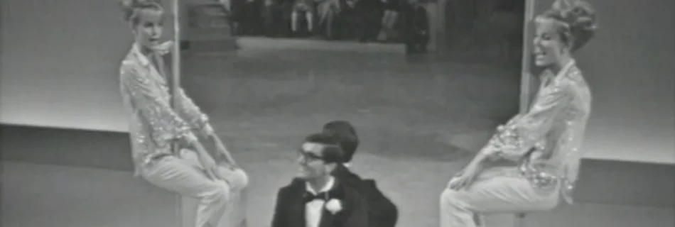 Lelio Luttazzi e Alice ed Ellen Kessler a Studio Uno nel 1965